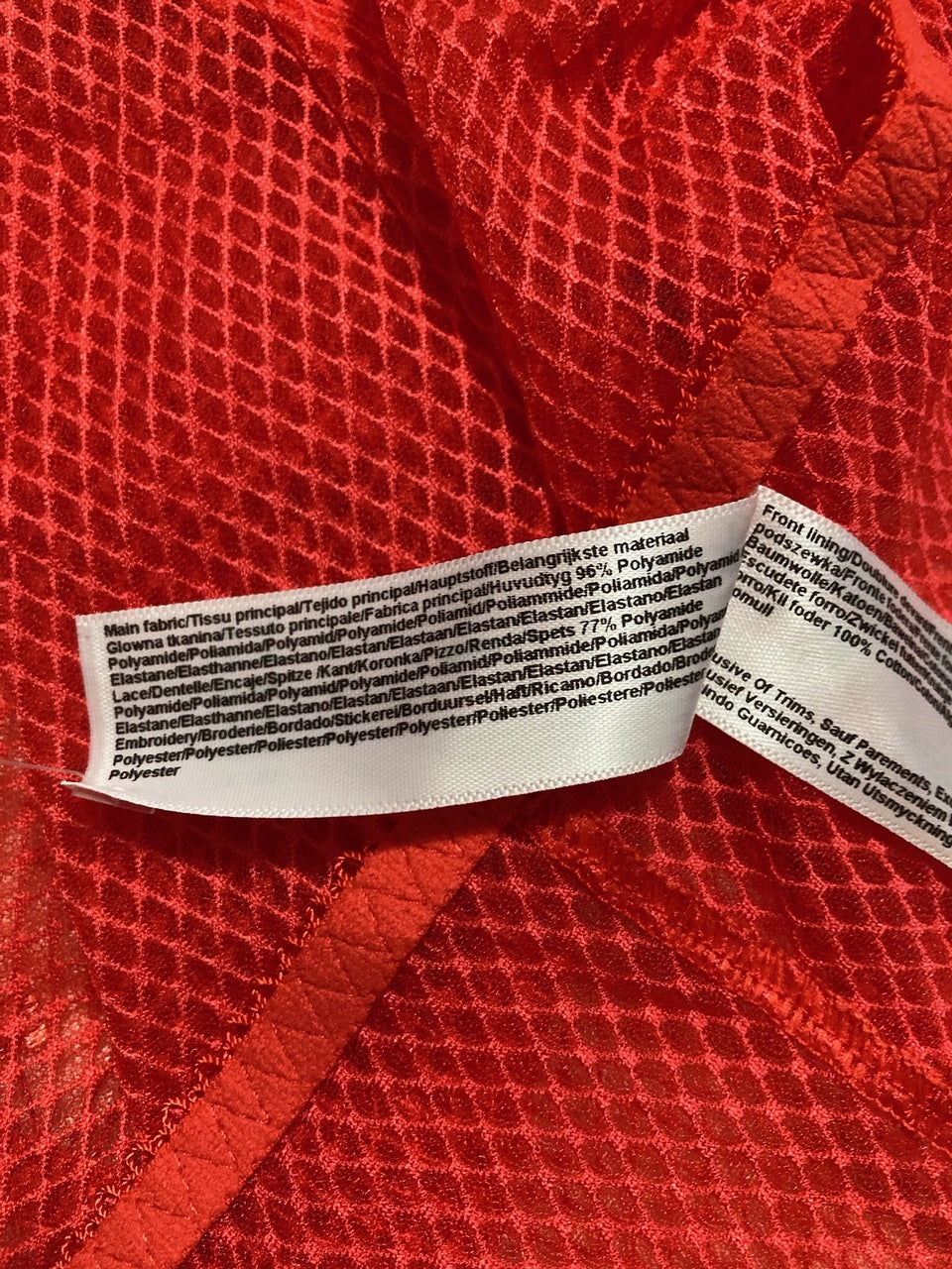 ELOMI Charley Embroidered Full Coverage Brief RED XL