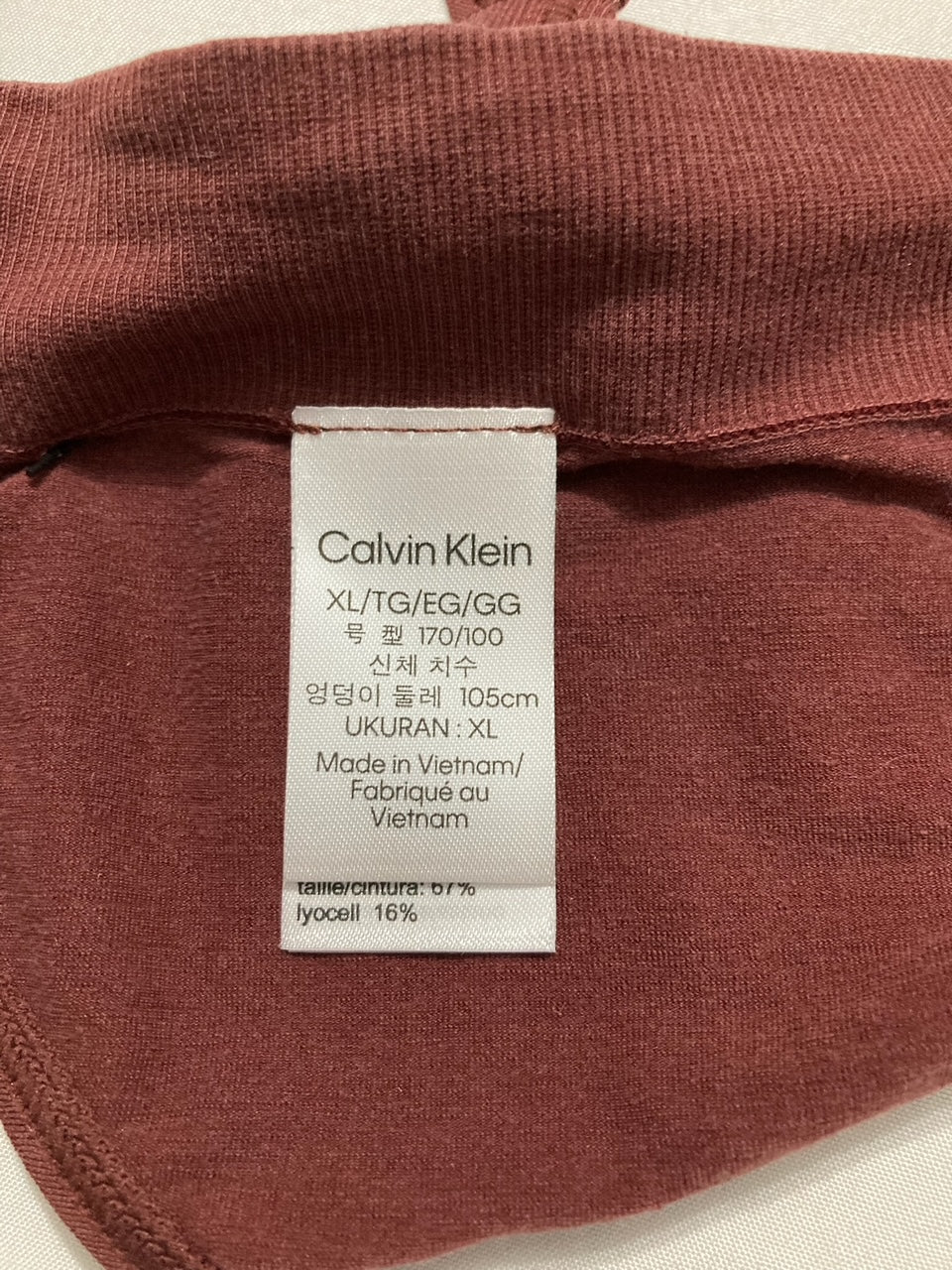 CALVIN KLEIN Modern Cotton Naturals Thong BROWN XL