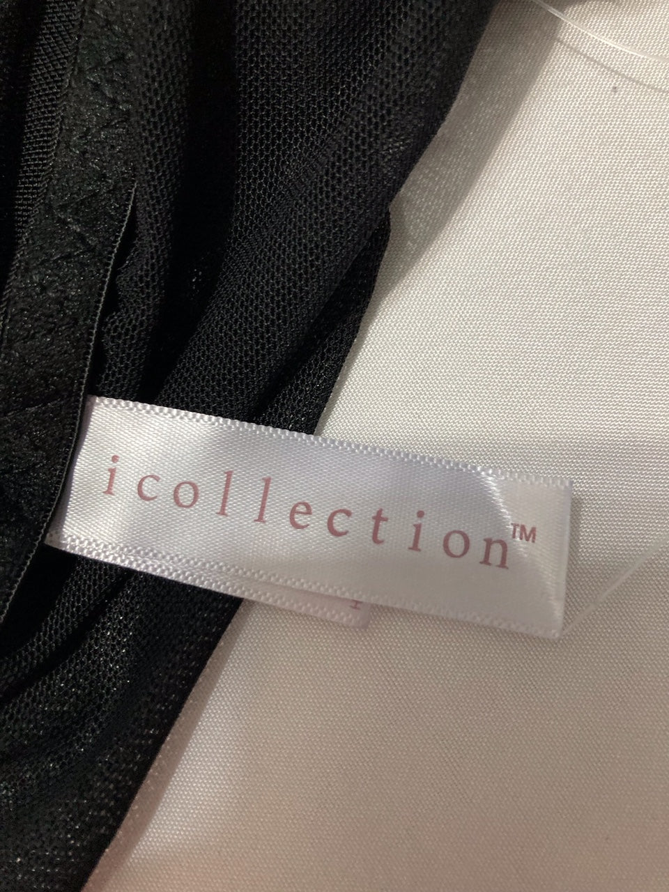 ICOLLECTION Madison Babydoll Lingerie with panties BLACK XL