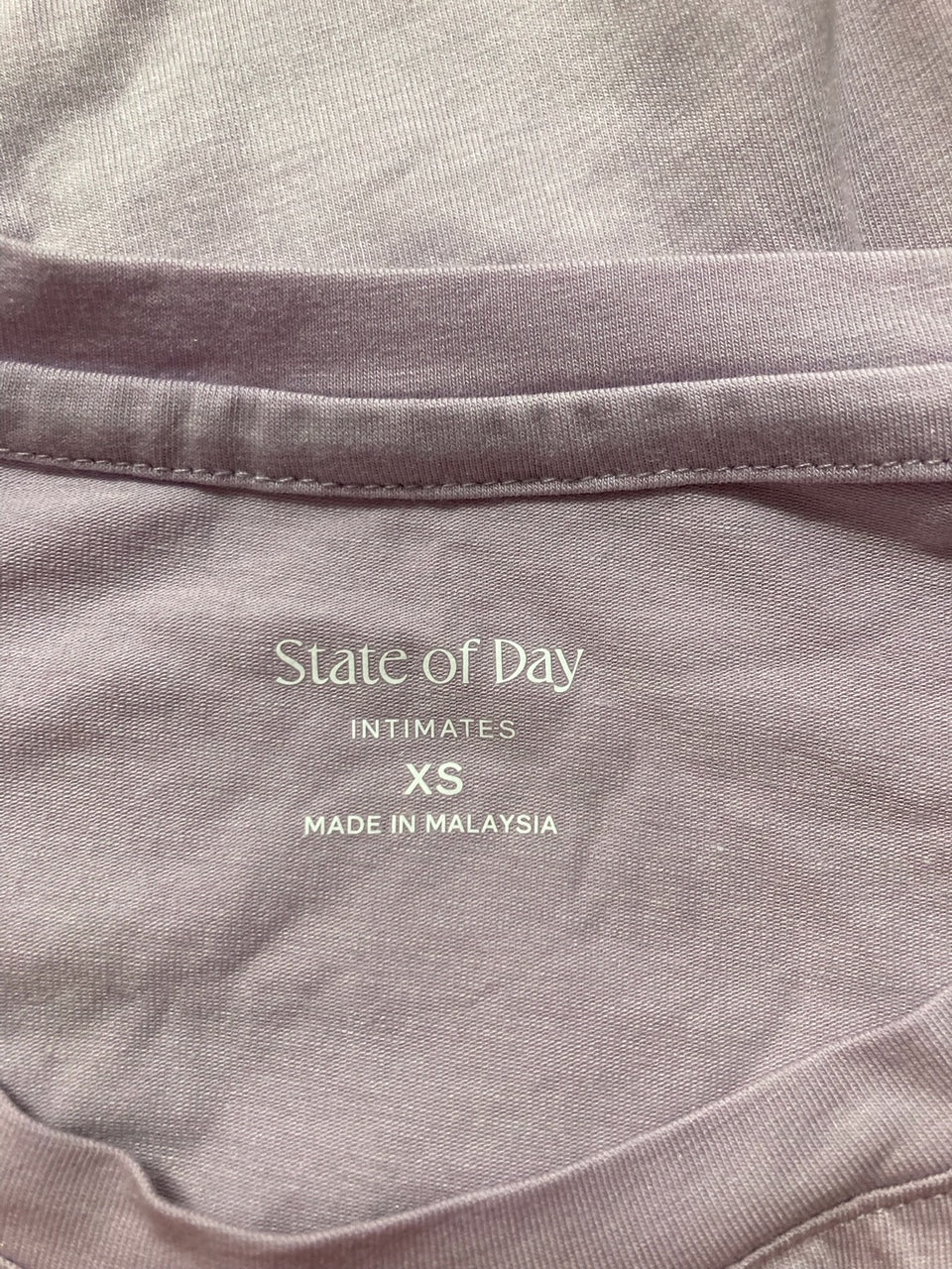 STATE OF DAY Cotton Blend Short-sleeve Sleep ROSE X SMALL