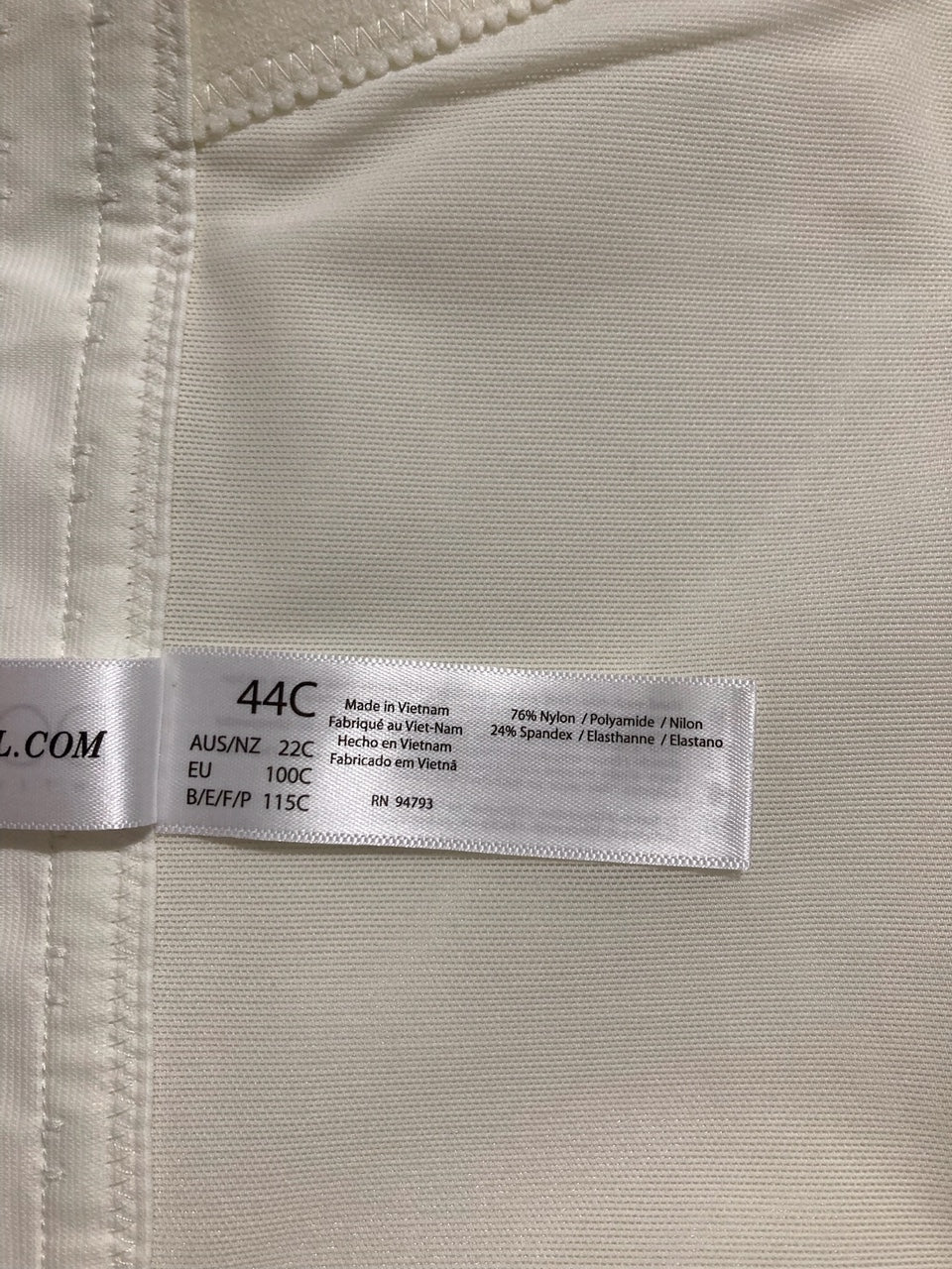 DOMINIQUE Seamless Padded Longline Strapless Bra IVORY 44C