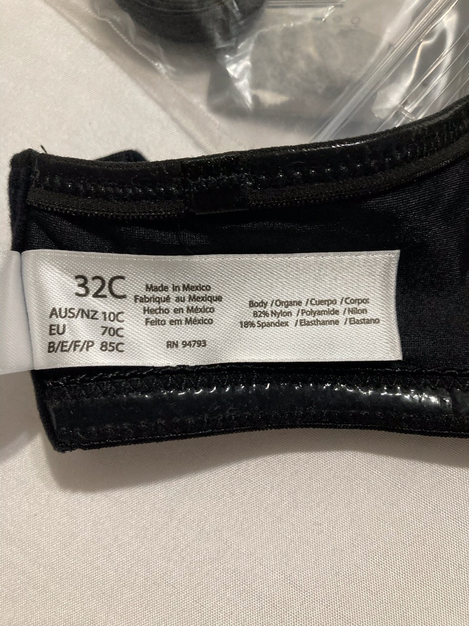 DOMINIQUE Oceane Convertible Strapless Bra BLACK 32C