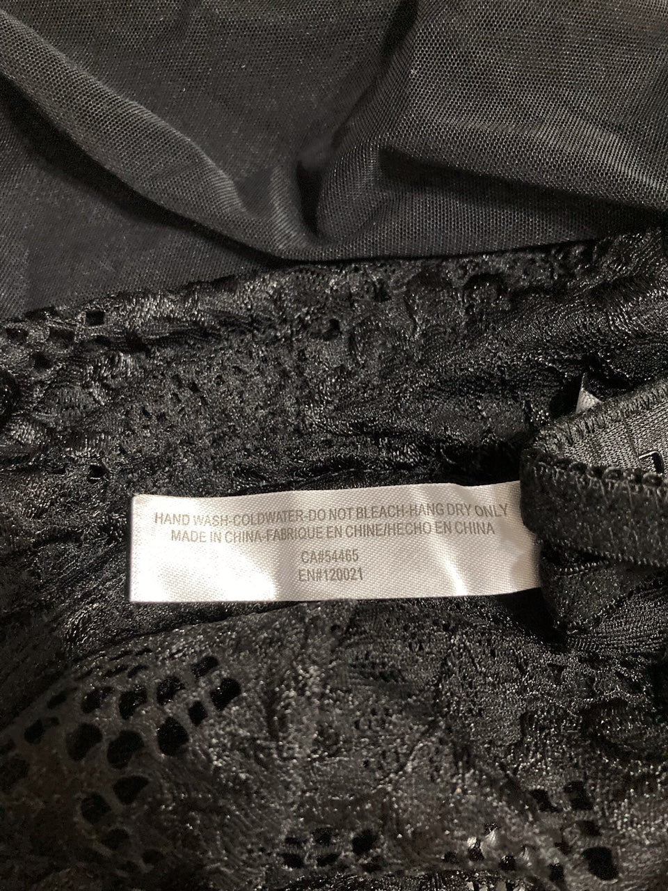 OH LA LA CHERI Dress lingerie babydoll BLACK XL