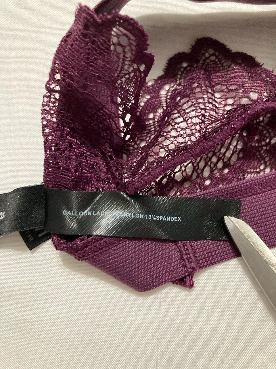 OH LA LA CHERI Alessa Super Plunge Lacy Teddy PURPLE S/M