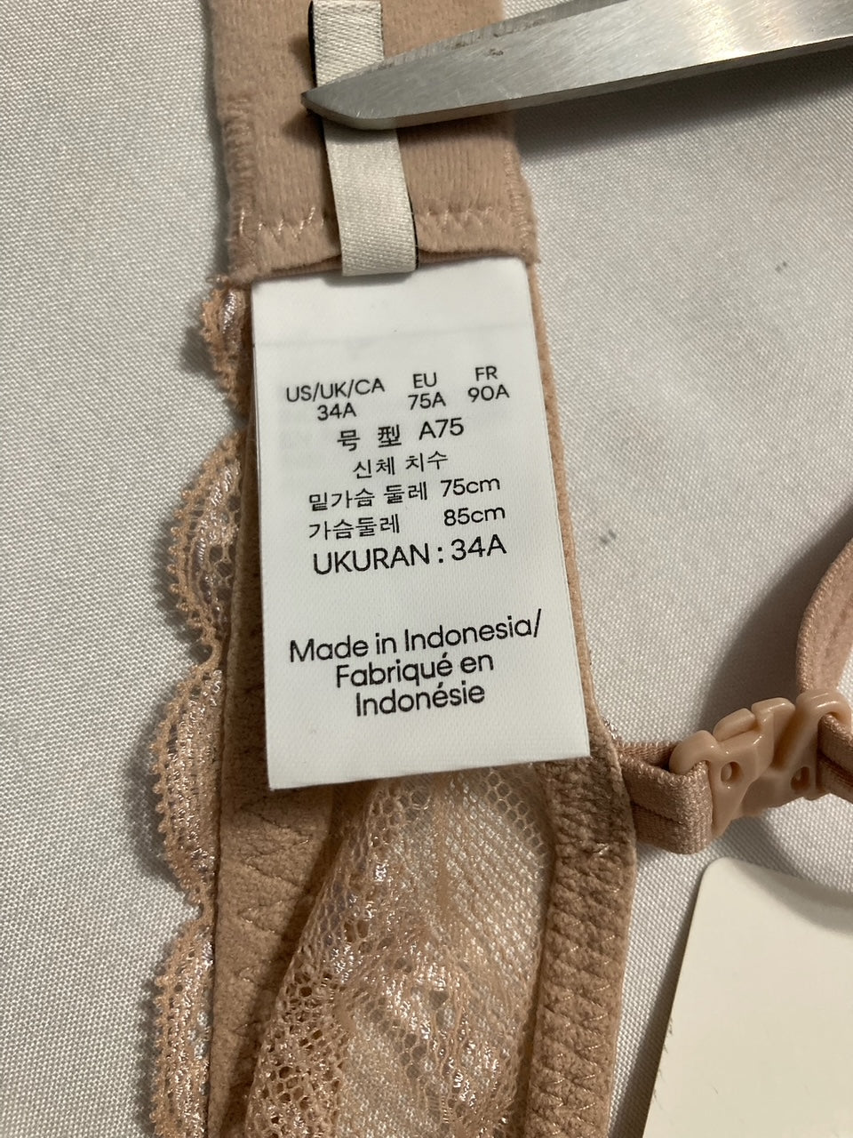 CALVIN KLEIN Lift demi bra NUDE 34A