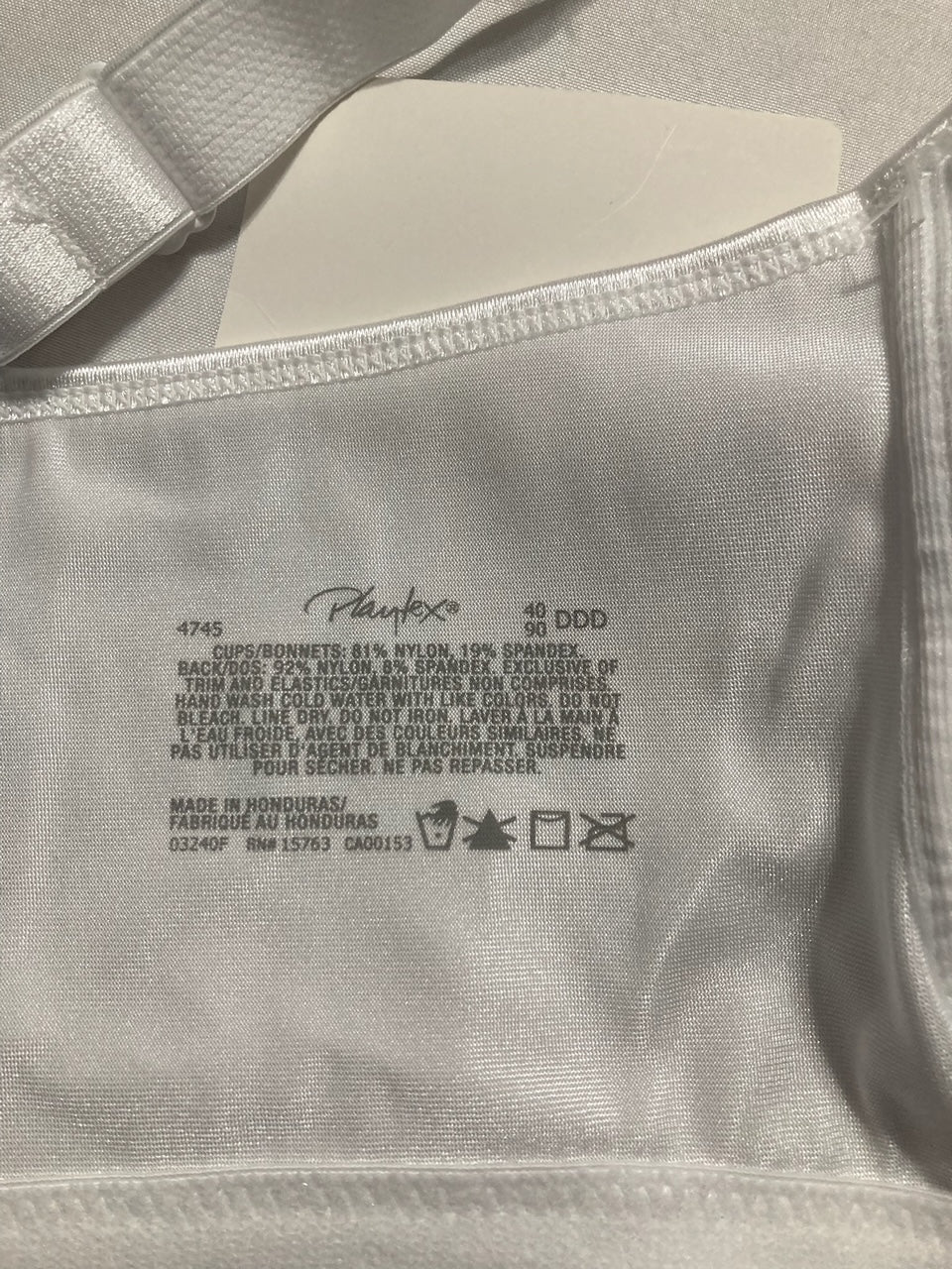 PLAYTEX Wireless Bra, 18 Hour Plus-Size Bra WHITE 40DDD