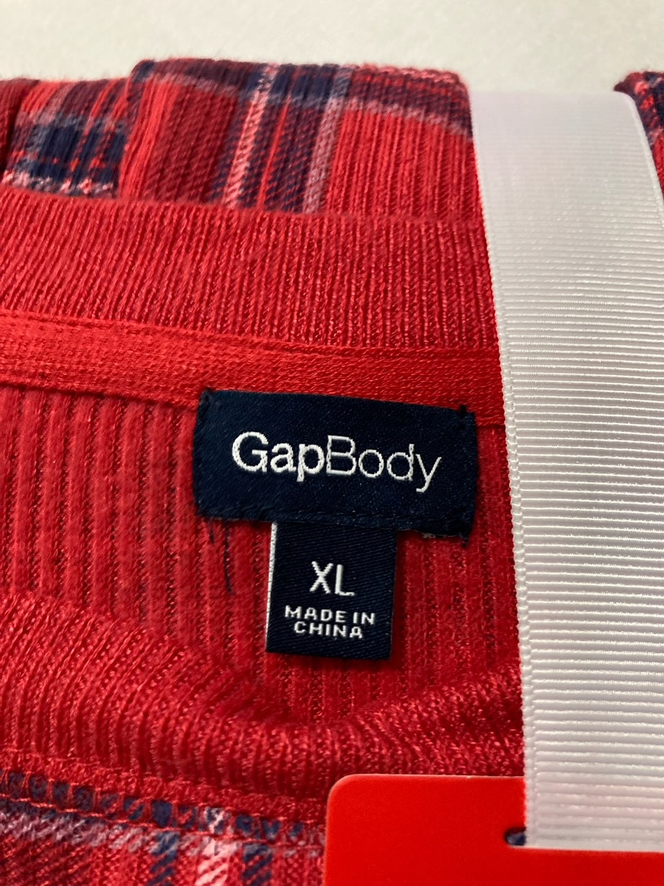 GAPBODY 2-Pc. Packaged Long-Sleeve Jogger Pajamas Set RED XL