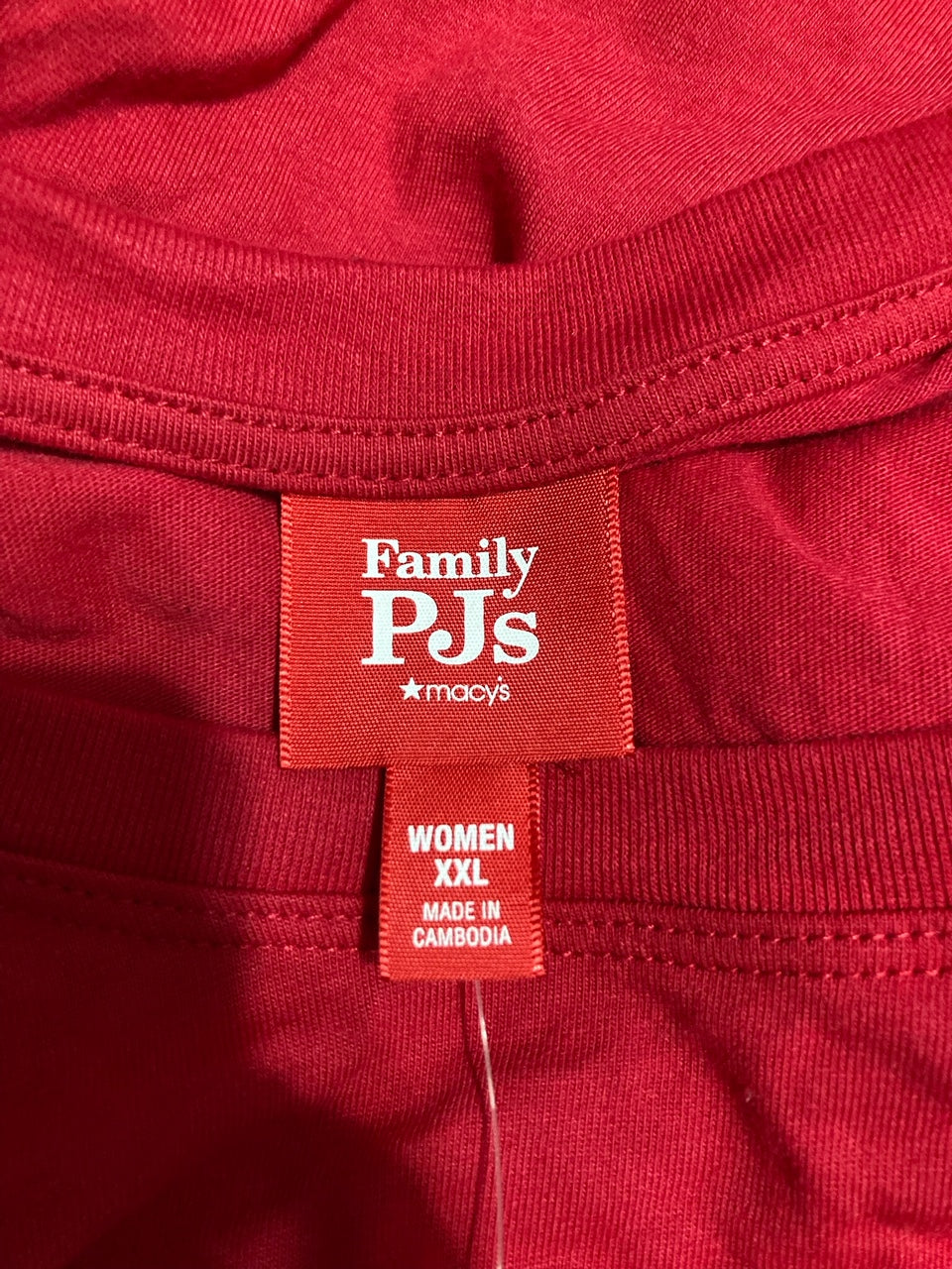 FAMILY PJS HOLIDAY PAJAMA SET RED XXL