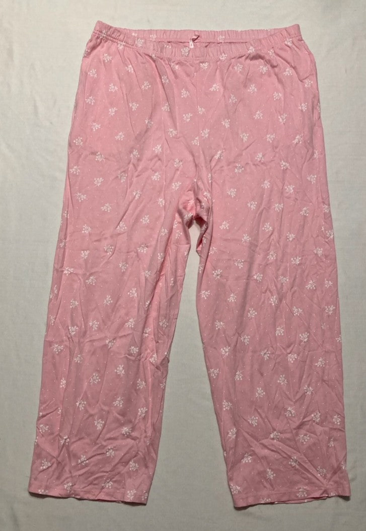 CHARTER CLUB Pajama set long pants short sleeve DITSY FLORAL M