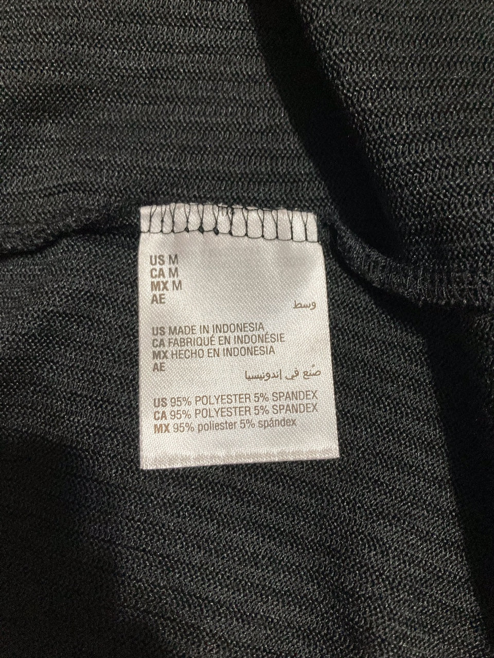 JENNI Split-Neck Pajama Top BLACK M