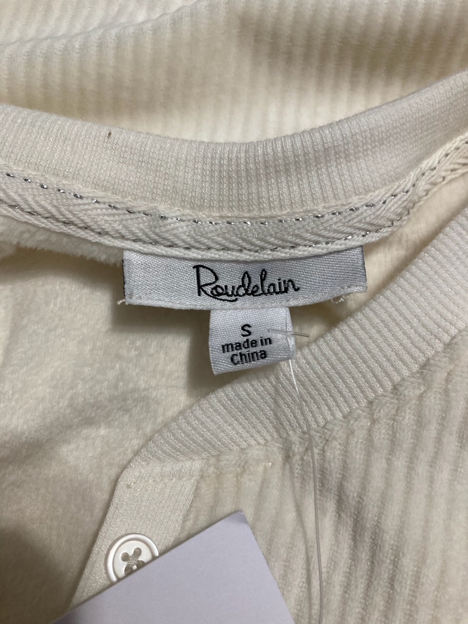 ROUDELAIN 2 PC Lounge Pajama Set WHITE S