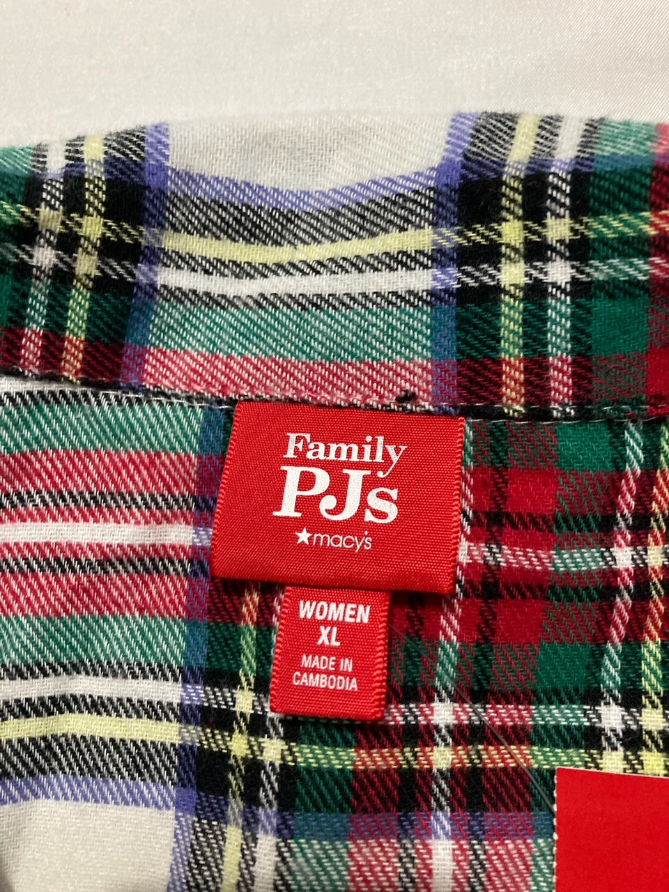 FAMILY PJS Stewart Cotton Plaid Pajamas Set MULTICOLOR XL