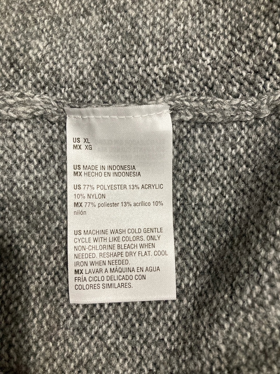 STATE OF DAY Pajama set long sleeve GRAY XL