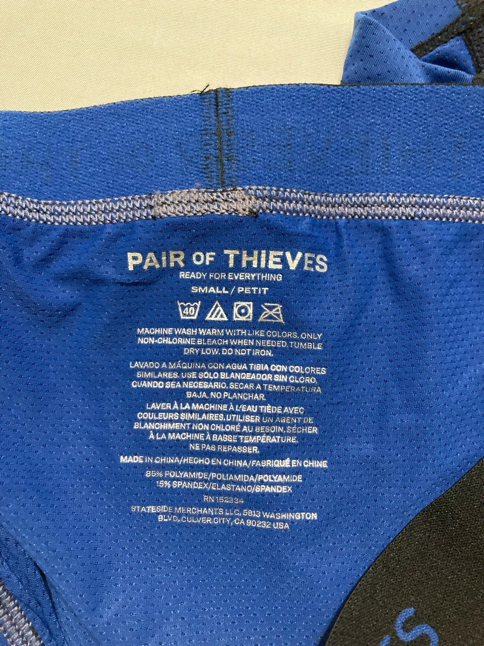 PAIR OF THIEVES SuperFit Boxer Briefs for Men NAVY S