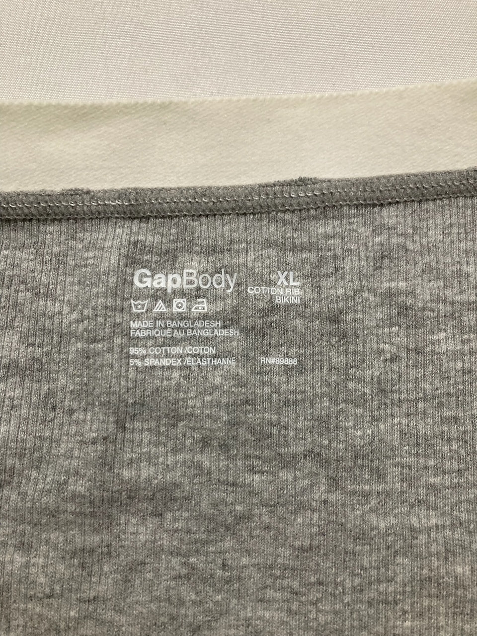 NWD GAPBODY Logo Comfort Bikini Underwear GRAY XL