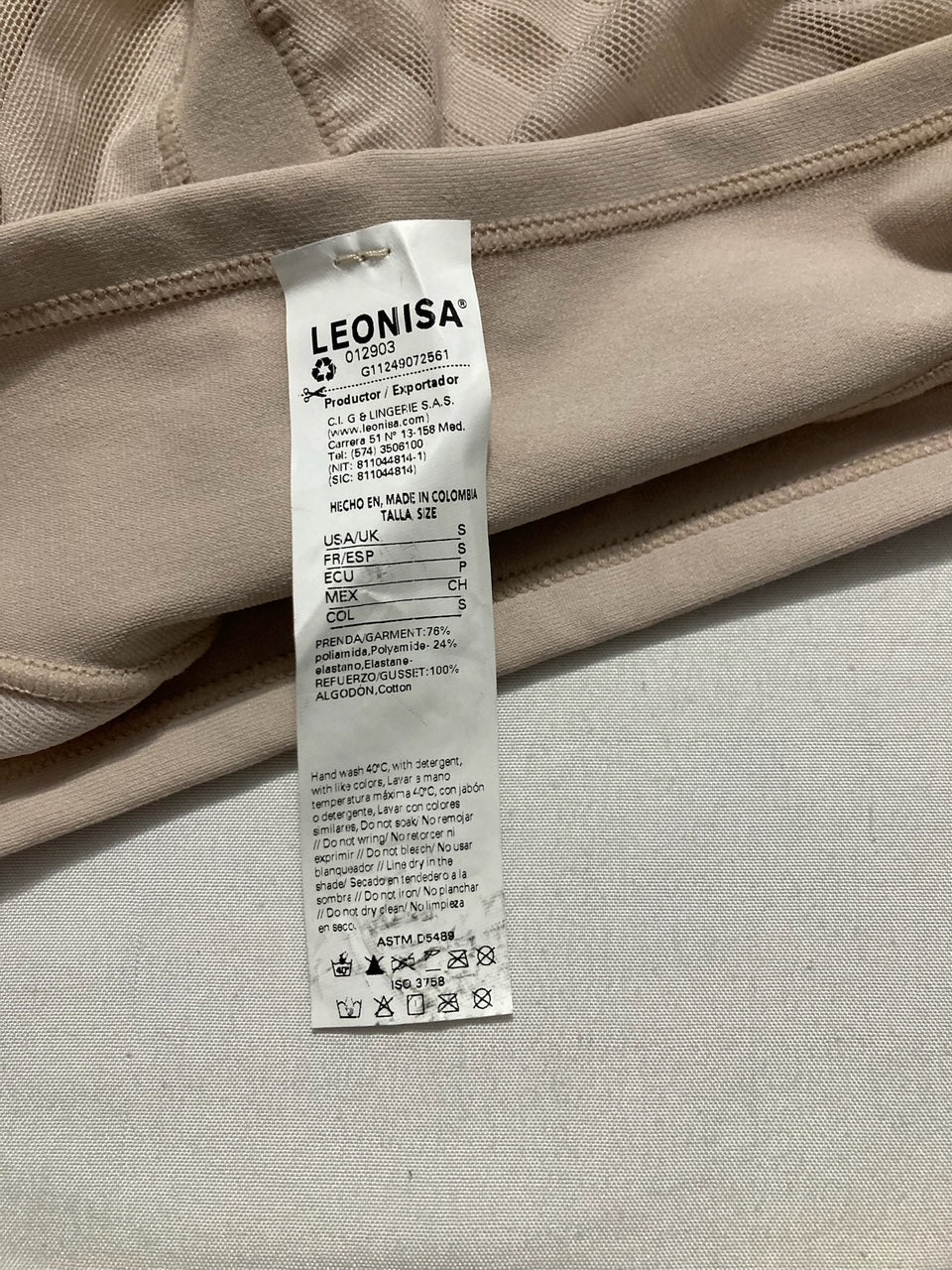 LEONISA High Waisted Invisible Tummy Control Shapewear BEIGE S