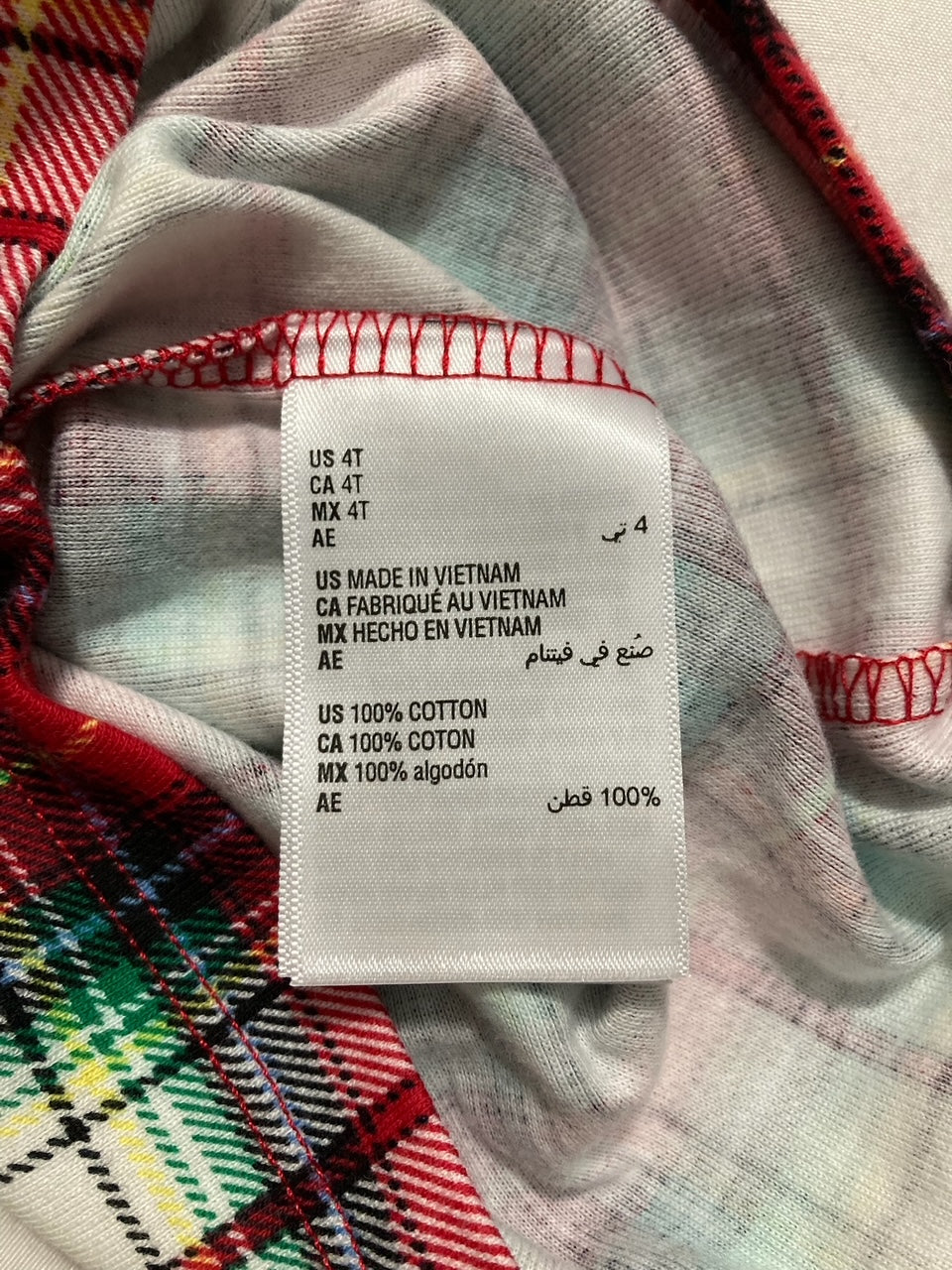 HOLIDAY LANE holiday pajama top WINTERTON 4T