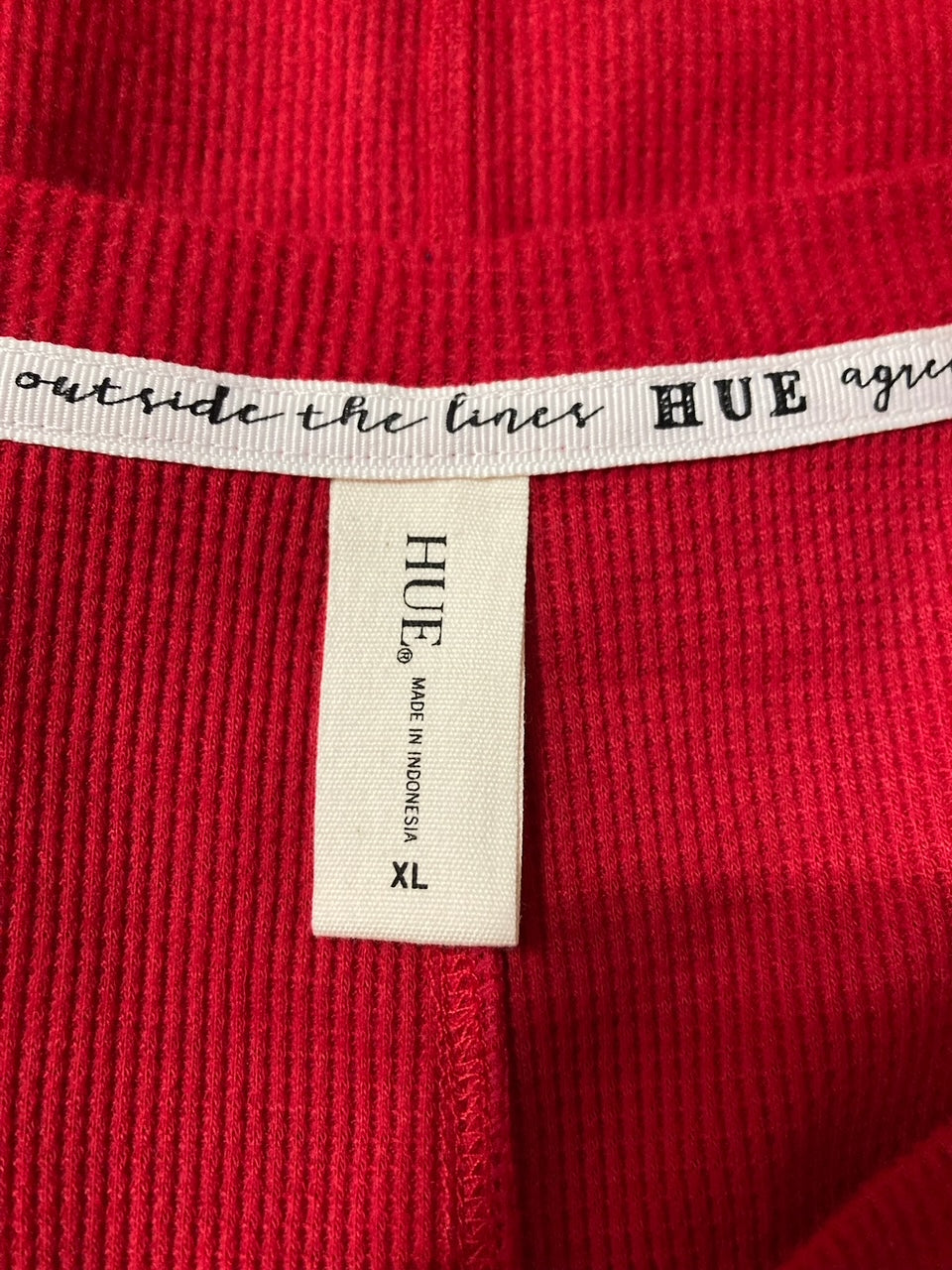 HUE Sleep and Lounge Pajama Top RED XL