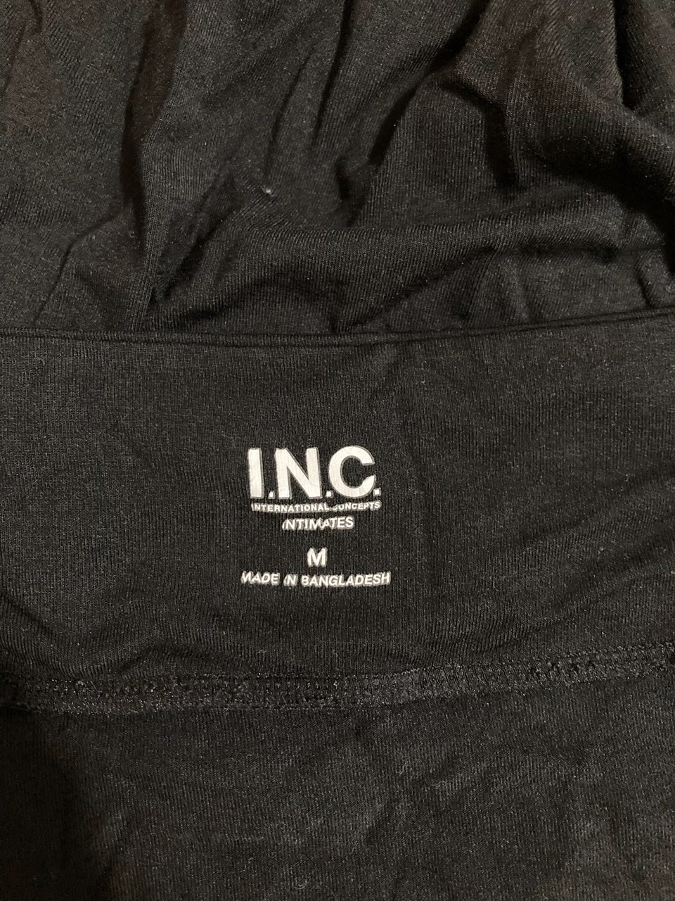 I.N.C Lace-Trim Chemise BLACK M