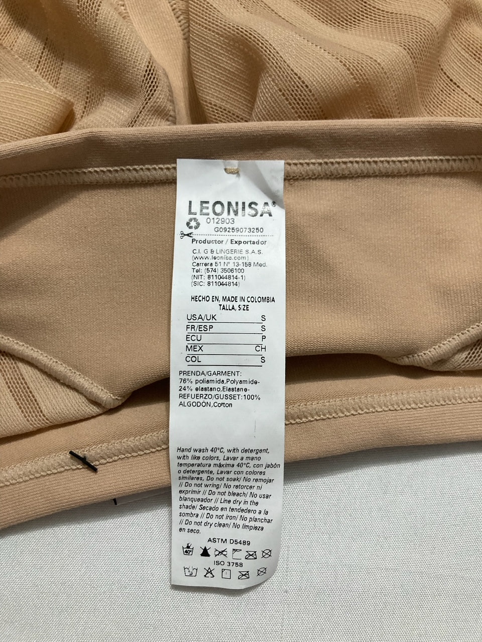 LEONISA High Waisted Invisible Tummy Control Shapewear GOLDEN BEIGE S