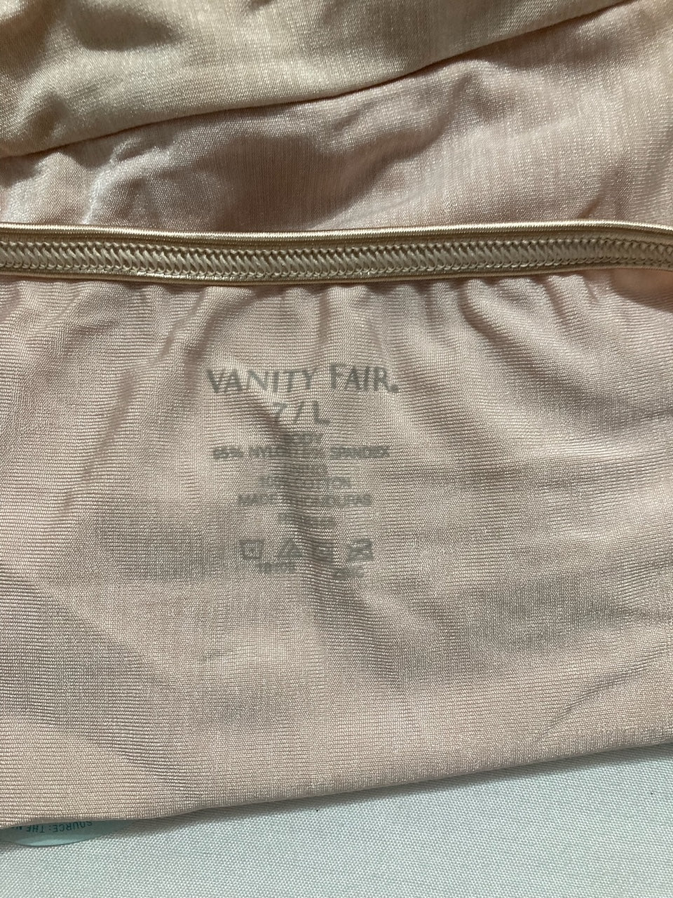 VANITY FAIR Illumination String Bikini Panties ROSE BEIGE L