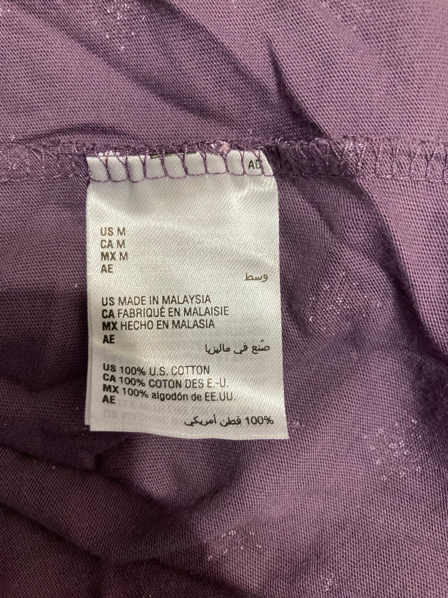 CHARTER CLUB Cotton Printed Button-Front Pajama Set DIAMOND GEO M