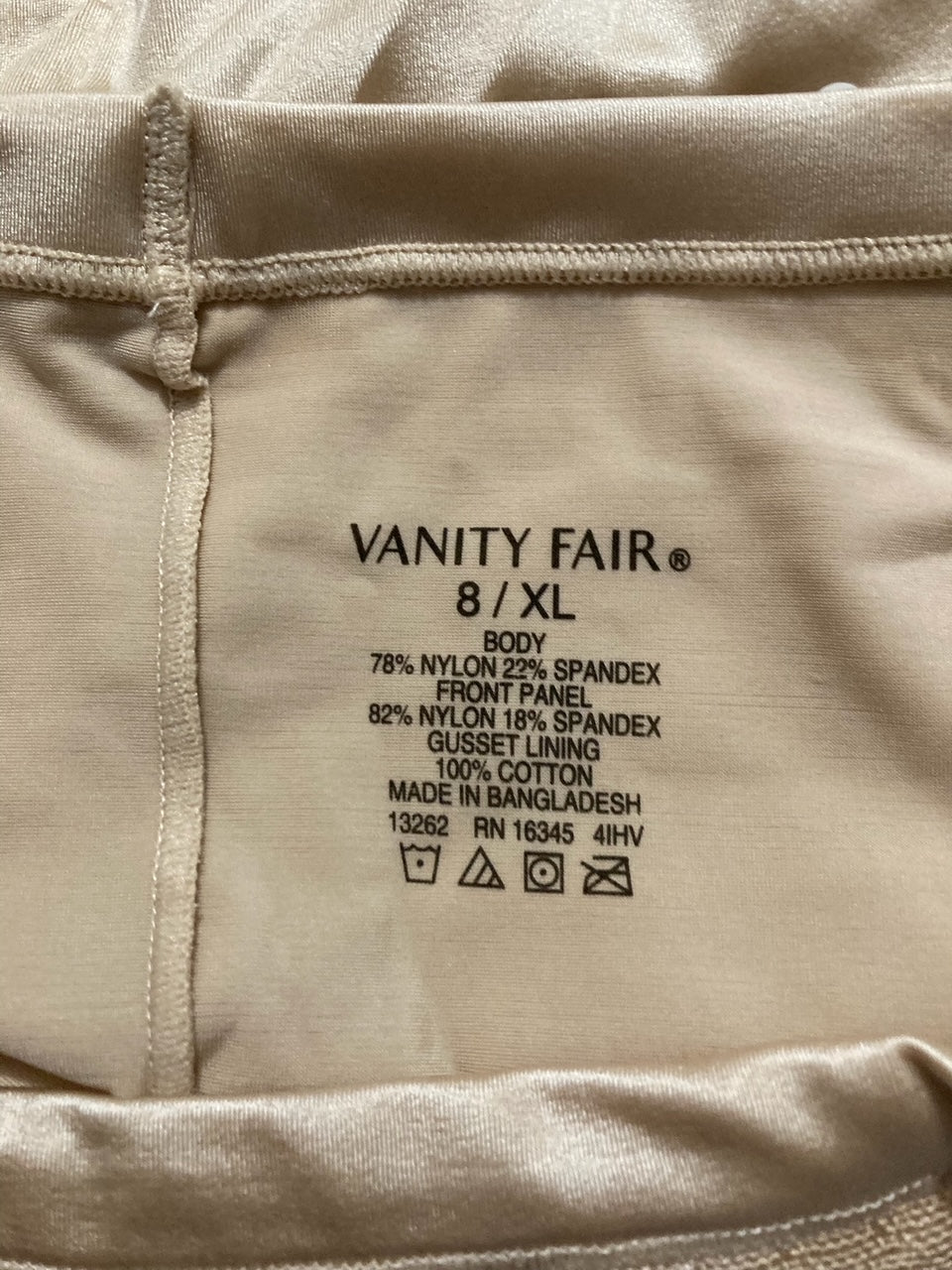 VANITY FAIR Smoothing Comfort Brief Panties DAMASK NEUTRAL XL