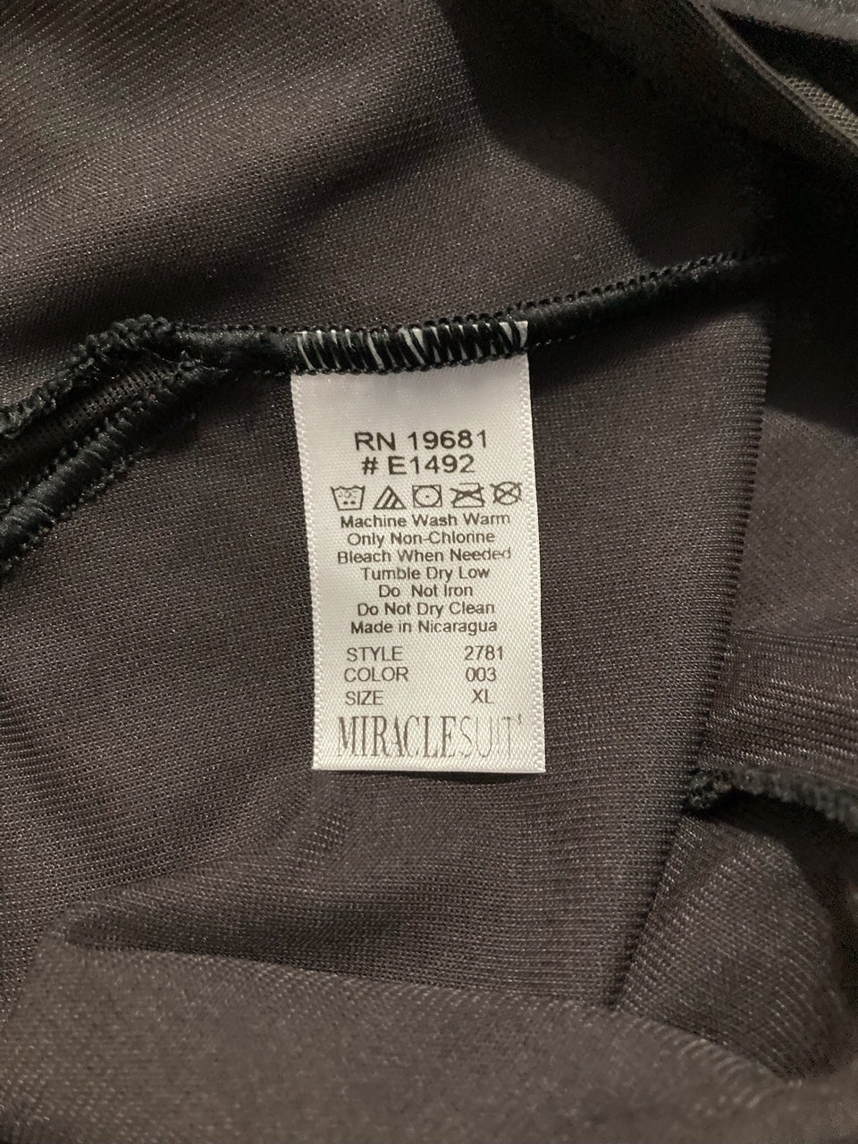 MIRACLESUIT Shapeware Extra Firm High Waist BLACK XL