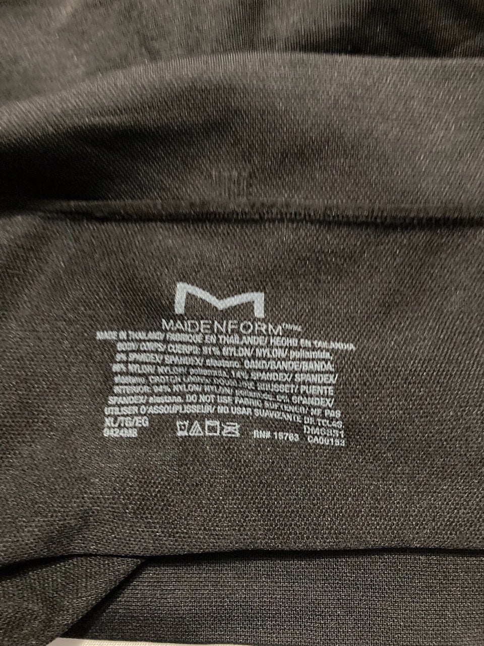 MAIDENFORM Seamless Shapewear, Tummy Control Thigh Shaper Shorts BLACK XL