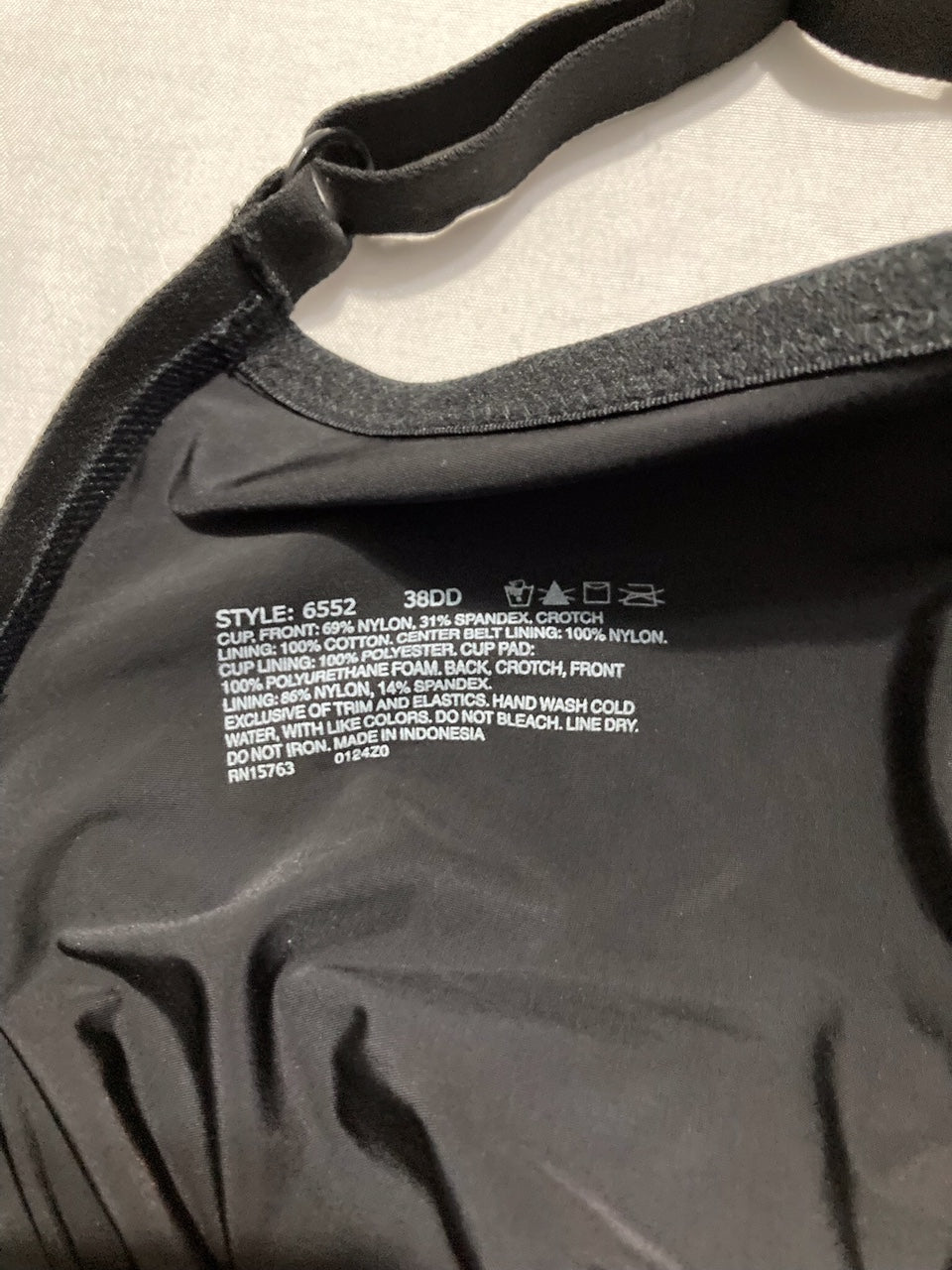 BALI Ultra Light Body Briefer Fajas Shapewear BLACK 38DD