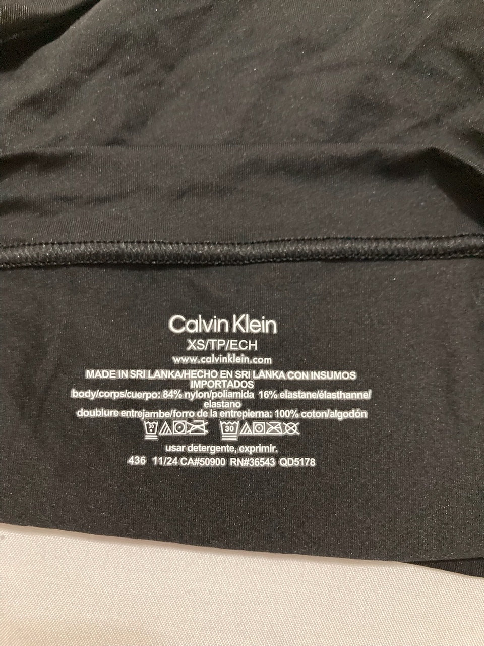 CALVIN KLEIN Ideal Micro High-Rise Brief Underwear BLACK XS