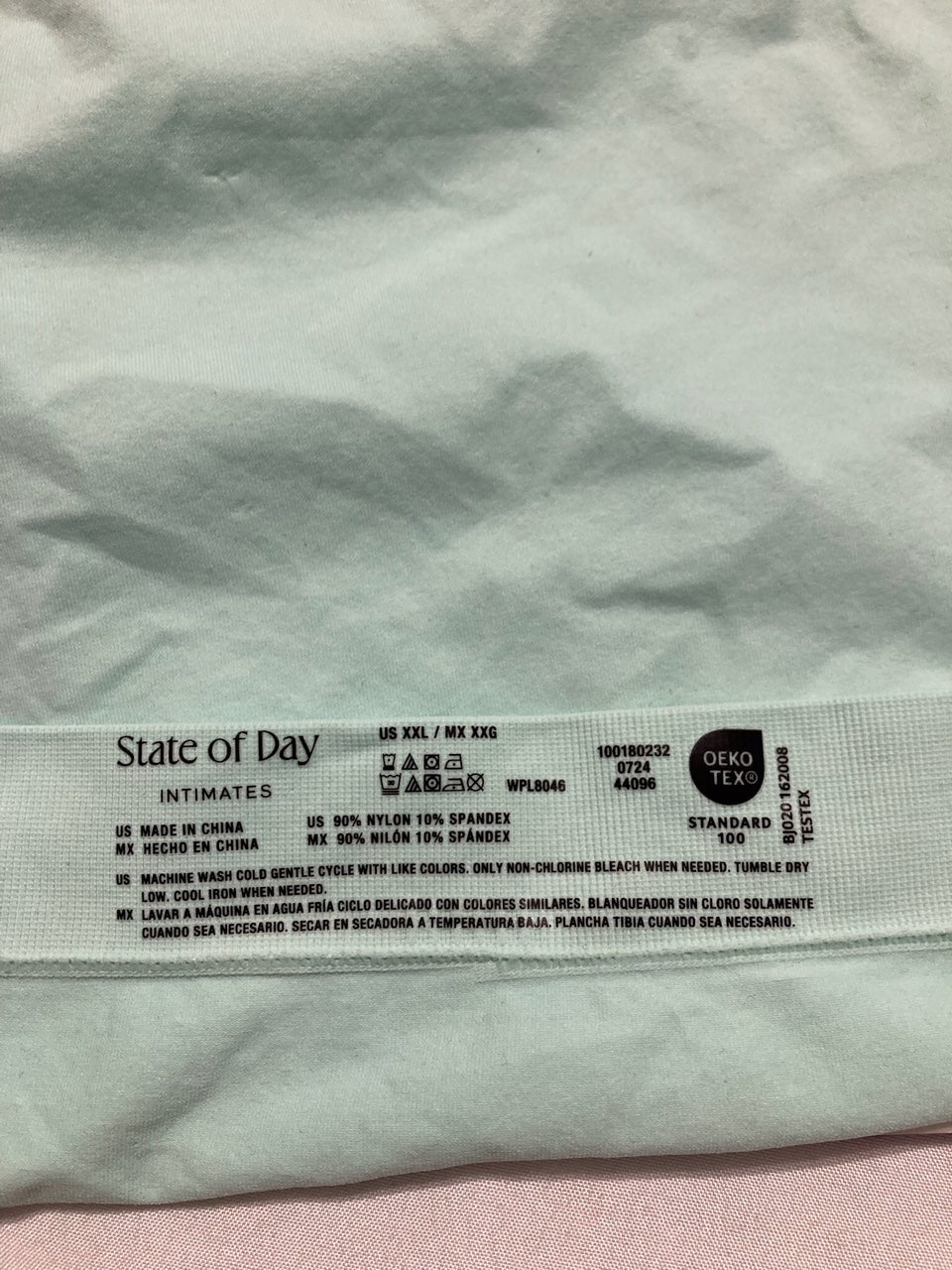 STATE OF DAY Seamless High-Cut Underwear GREEN XXL