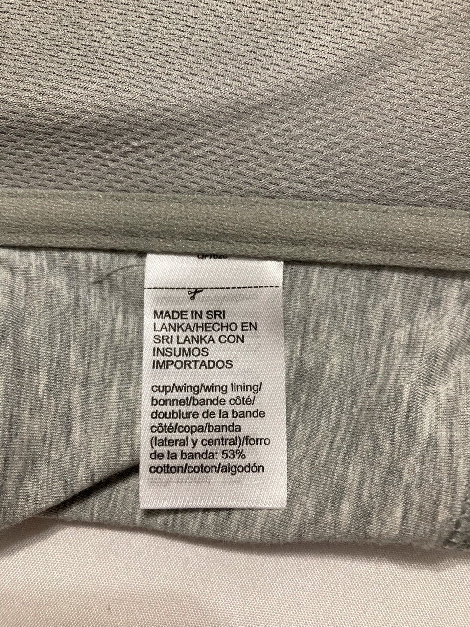 CALVIN KLEIN Modern Cotton Lightly Lined Bandeau Bra GREY L