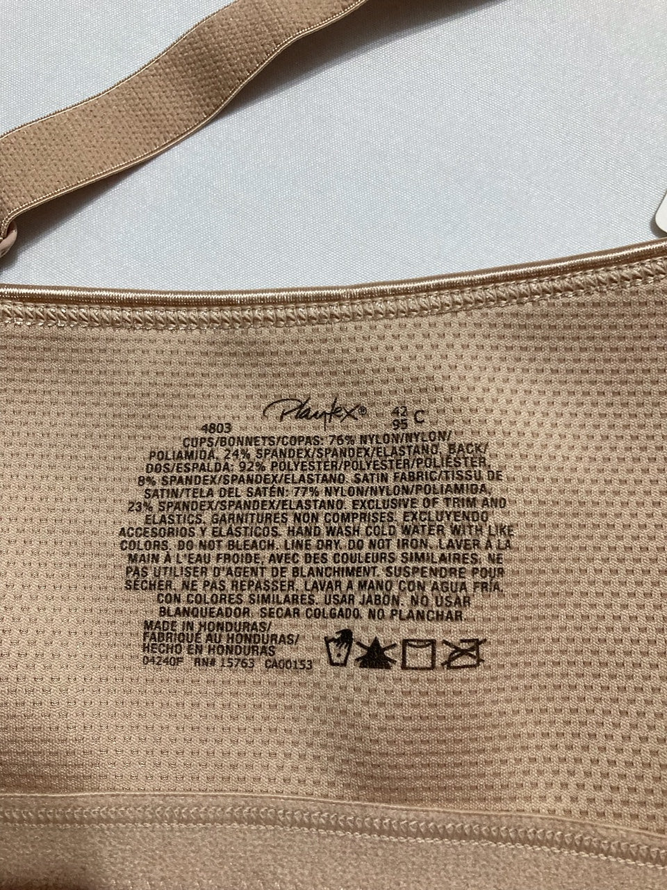 PLAYTEX Wireless Bra, 18 Hour Plus-Size T-Shirt Bras NUDE 42C