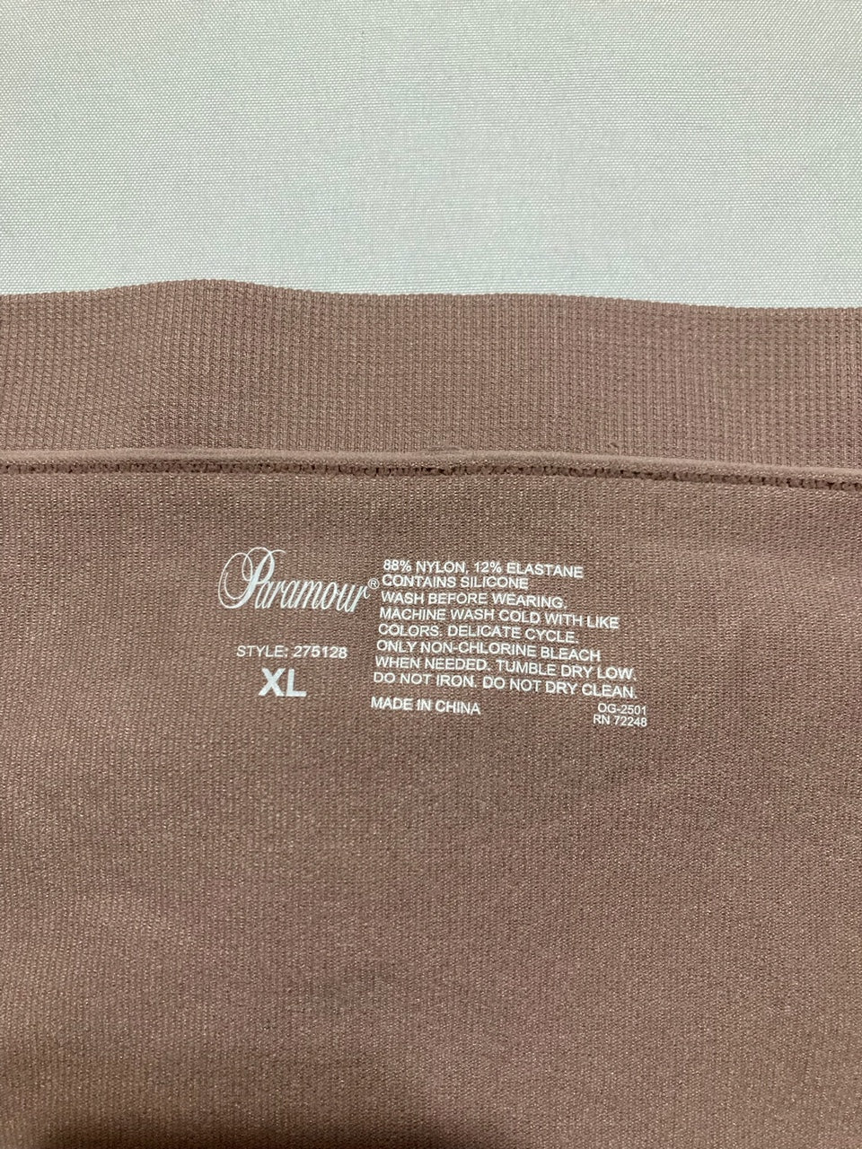 FELINA Paramour Body Smooth Seamless Underwire Bandeau Bra BROWN XL