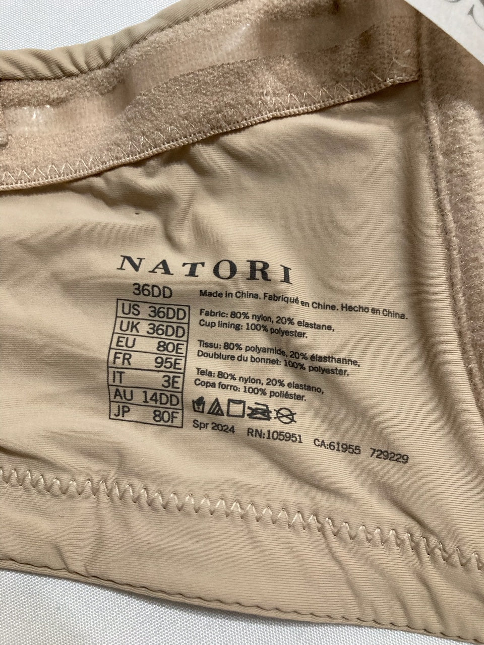NATORI Minimal Strapless Contour UnderwirePadded Bra CAFE 36DD