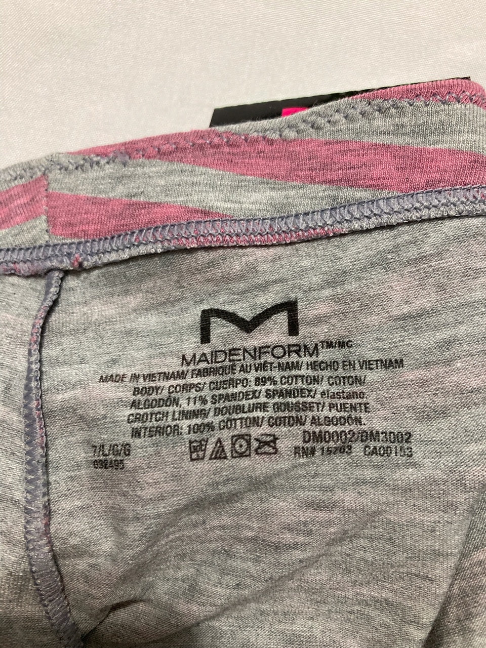 MAIDENFORM Cotton Boyshort Underwear PINK L