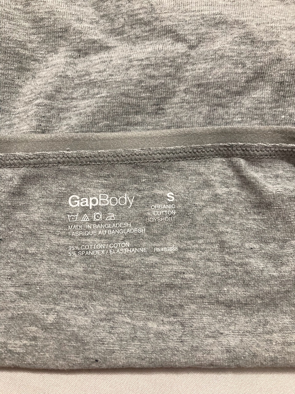 GAPBODY Cotton Stretch Boyshort Underwear GRAY S