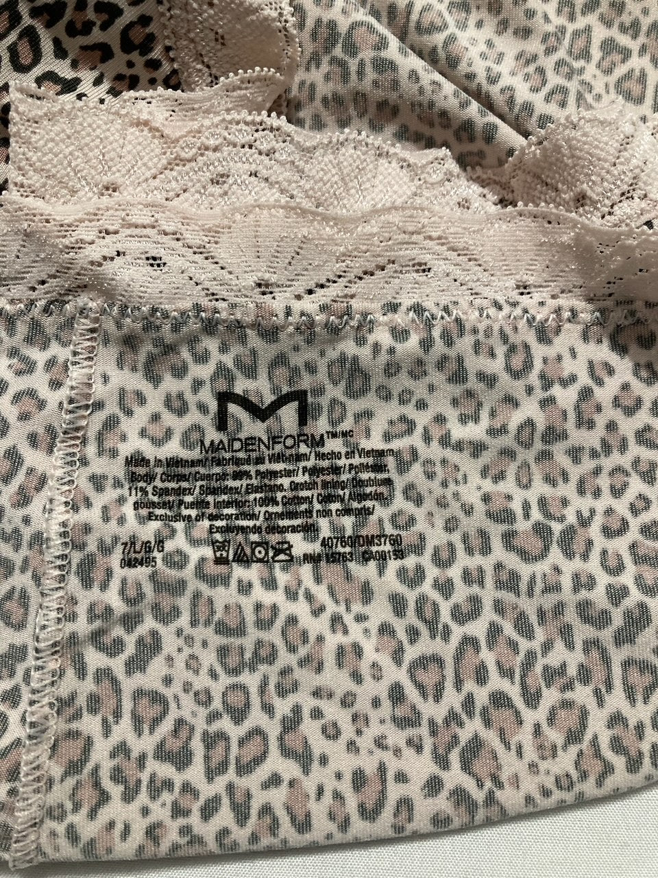 MAIDENFORM One Fab Fit Boyshorts CLASSIC LEOPARD PRINT L