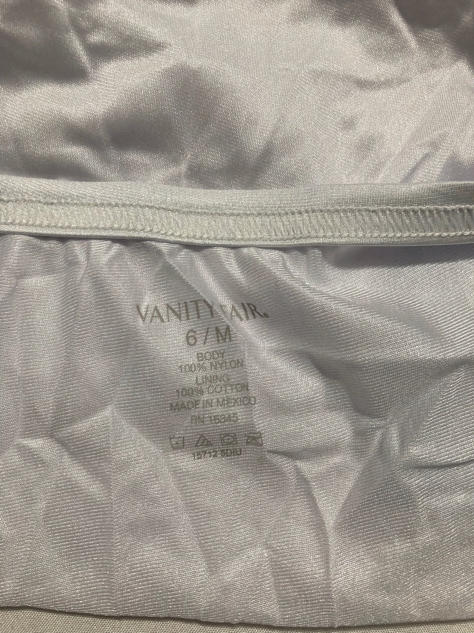VANITY FAIR High Waisted Underwear WHITE M