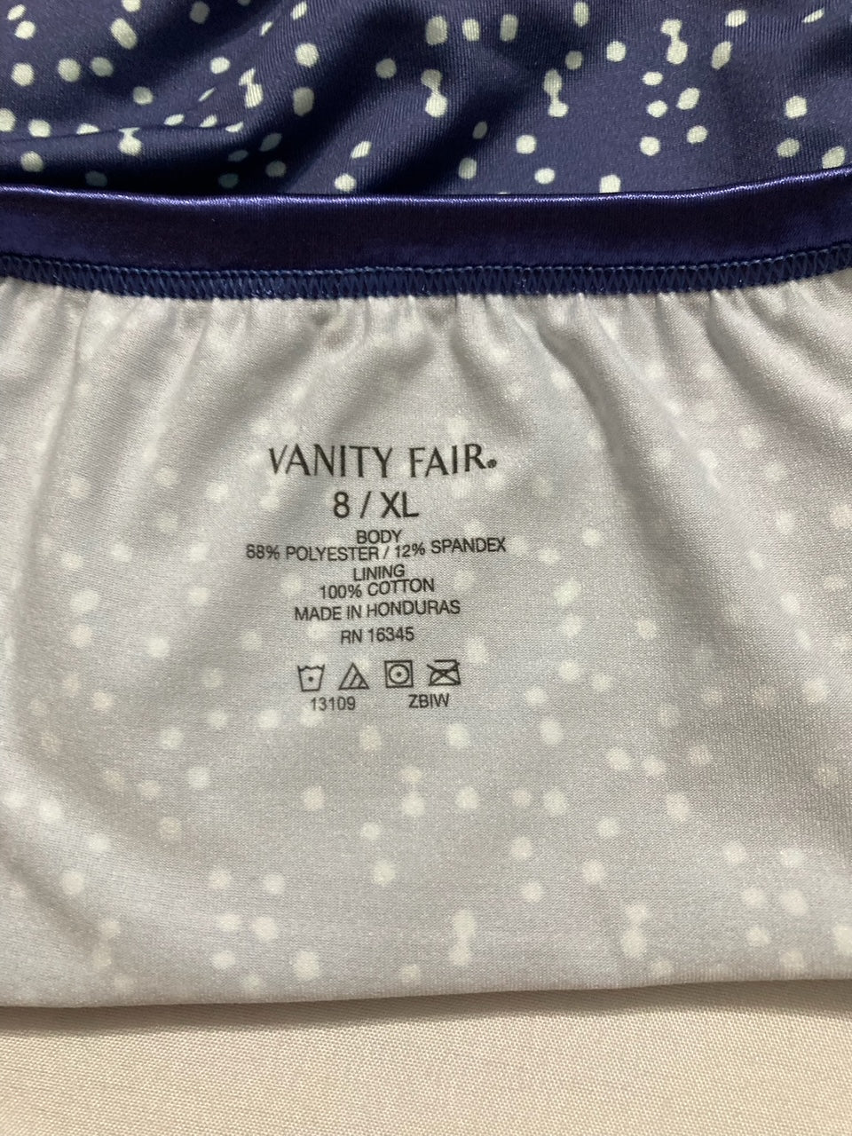 VANITY FAIR Illumination Brief Panty DEDICATED DOT XL