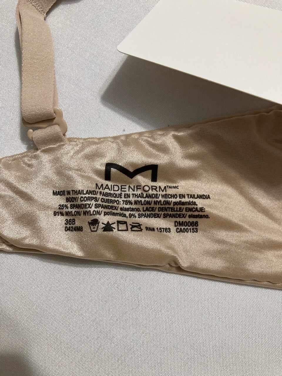 MAIDENFORM Push-up Bra With Dreamwire No-poke Underwire NUDE 36B