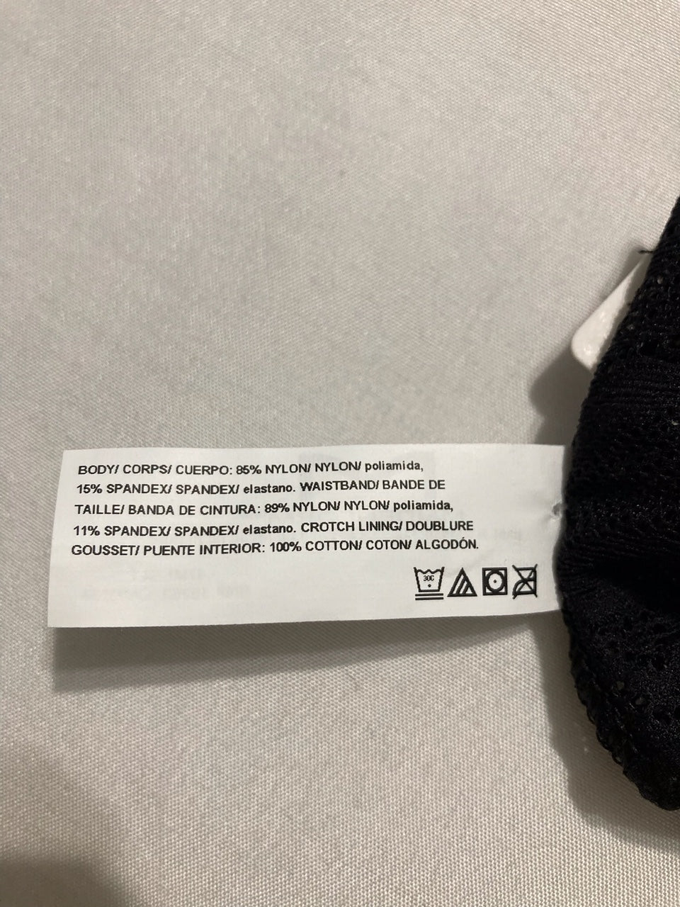 MAIDENFORM Comfort Devotion Lace Thong Panties BLACK XL