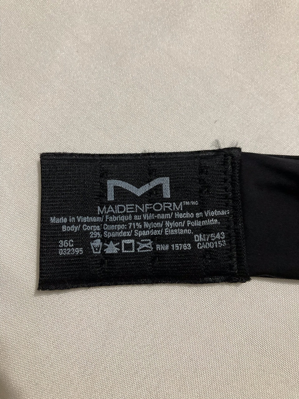 MAIDENFORM One Fab Fit Underwire Push-Up T-Shirt BLACK 36C