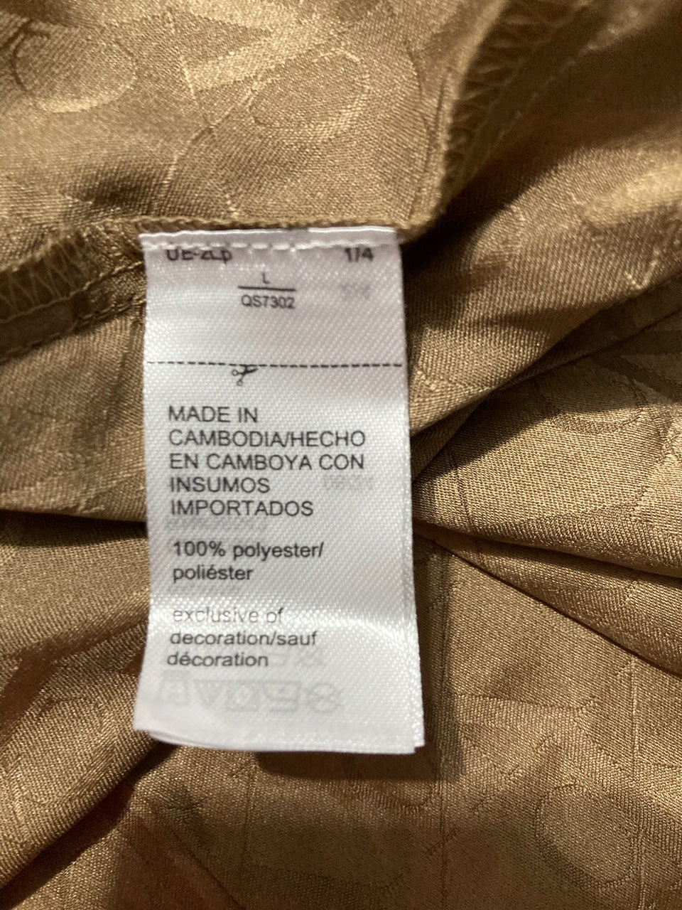 CALVIN KLEIN Underwear Pajama set MOCHA L