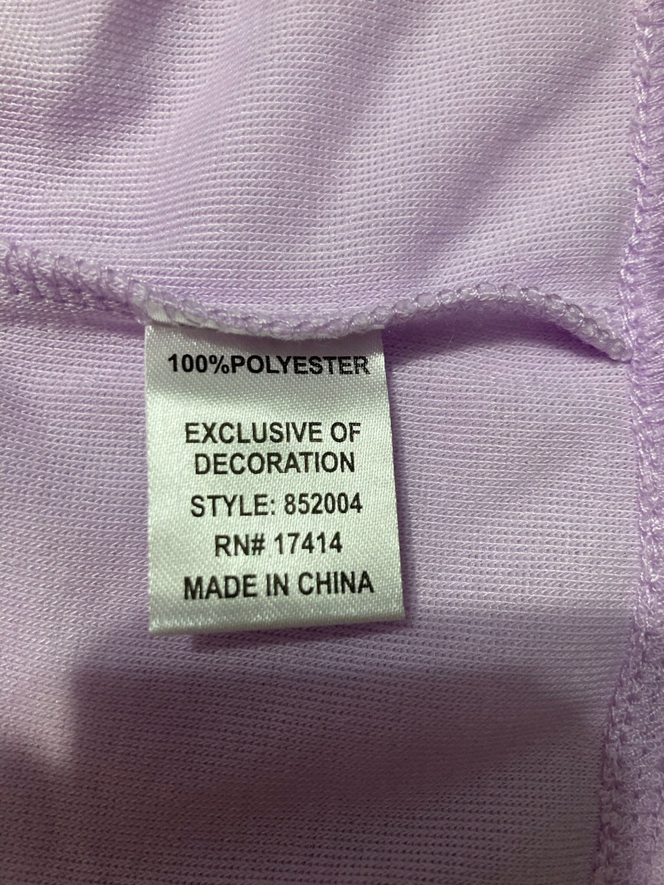 MISS ELANE Essentials Terry Short Snap Robe LAVENDER S