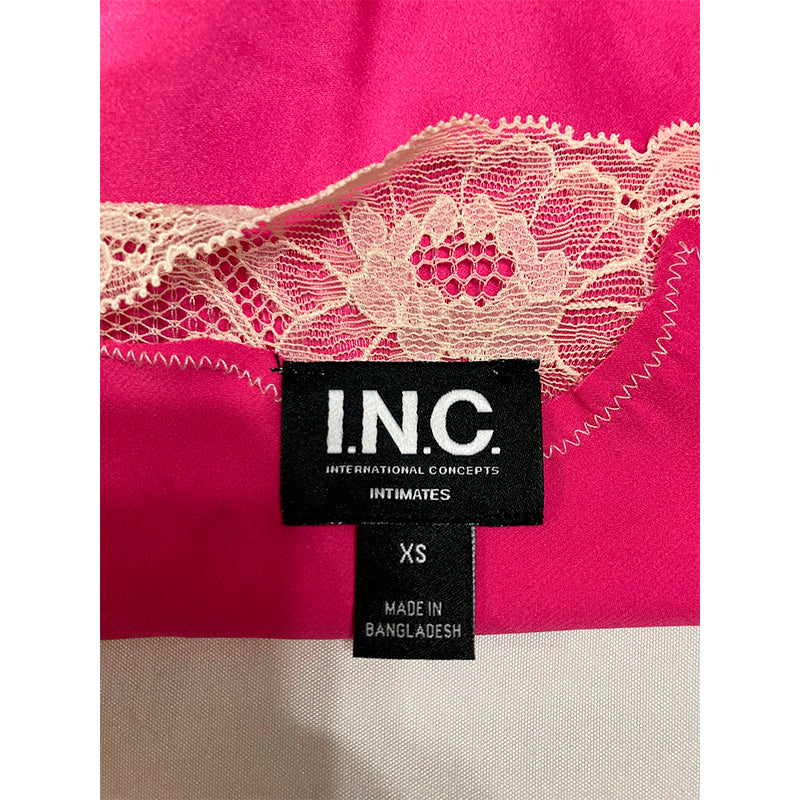 INC Pajama Set Adjustable Straps Pink XS
