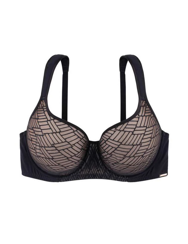 DORINA Curves Leila Moulded Cup Wired Spacer Bra BLACK 34F