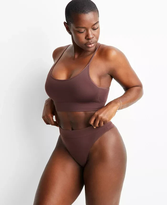 STATE OF DAY Seamless Bralette BROWN L