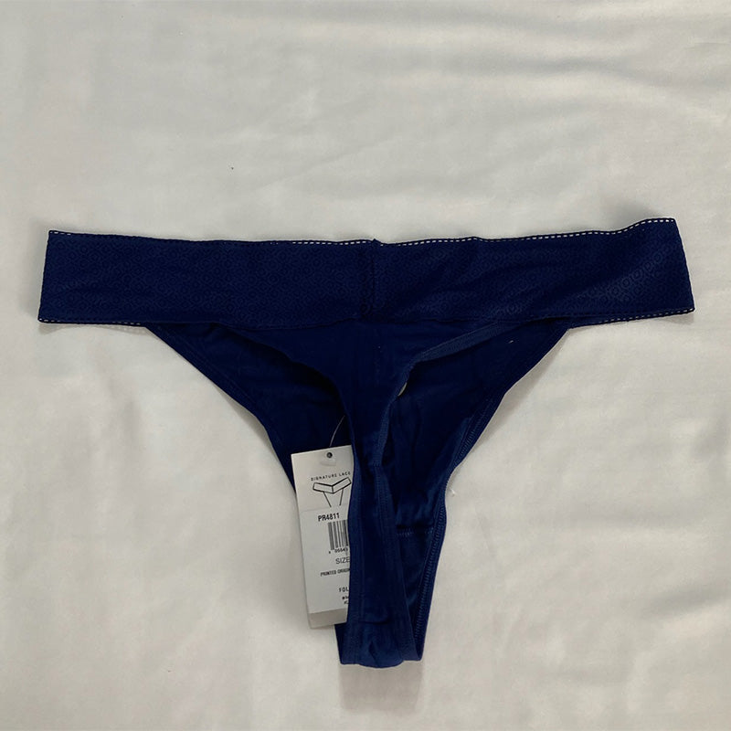 Jockey Printed Original Thong Underwear Blue L